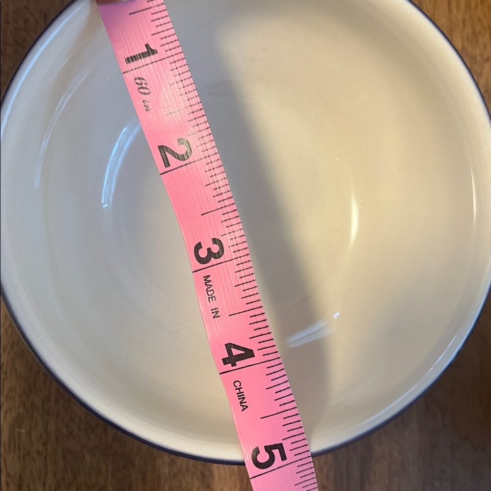 Like new. Pottery Barn set of 6 Puebla porcelain cereal bowls - Picture 6 of 7